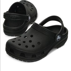 Dark Black Classic kids Crocs Size C 11
